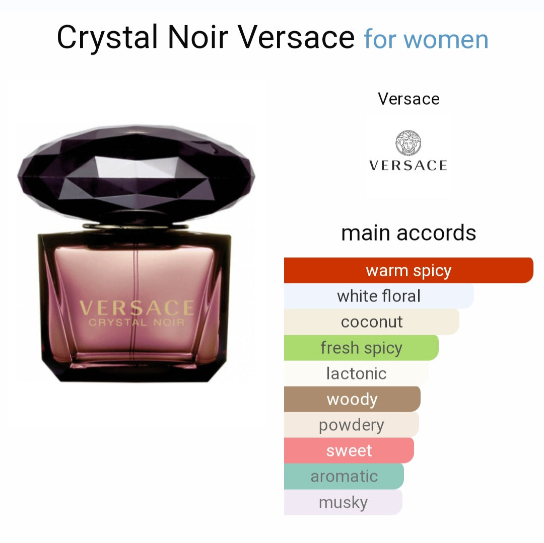 Perfume Versace Crystal Noir - For Women - Eau de Toilette - Tester Original⁹