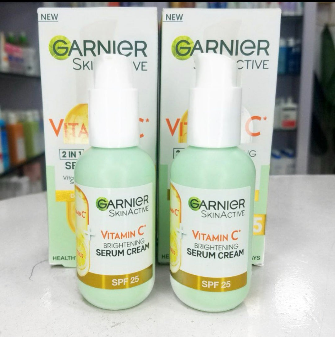 GARNIER Skin Active Vitamin C 2in1 Brightening Serum Cream SPF25 50ml