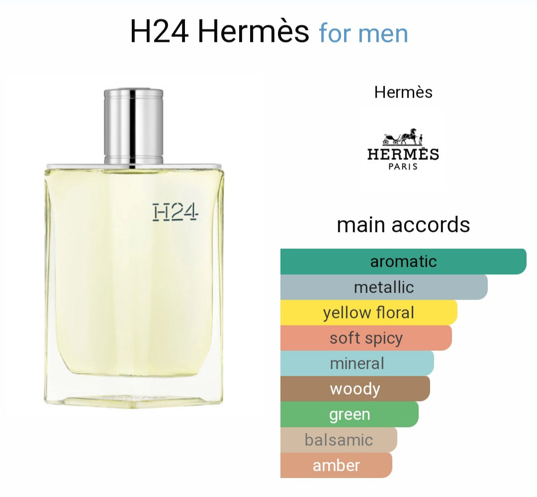 Perfume H24 Hermès for men- Eau de Toilette - Tester original