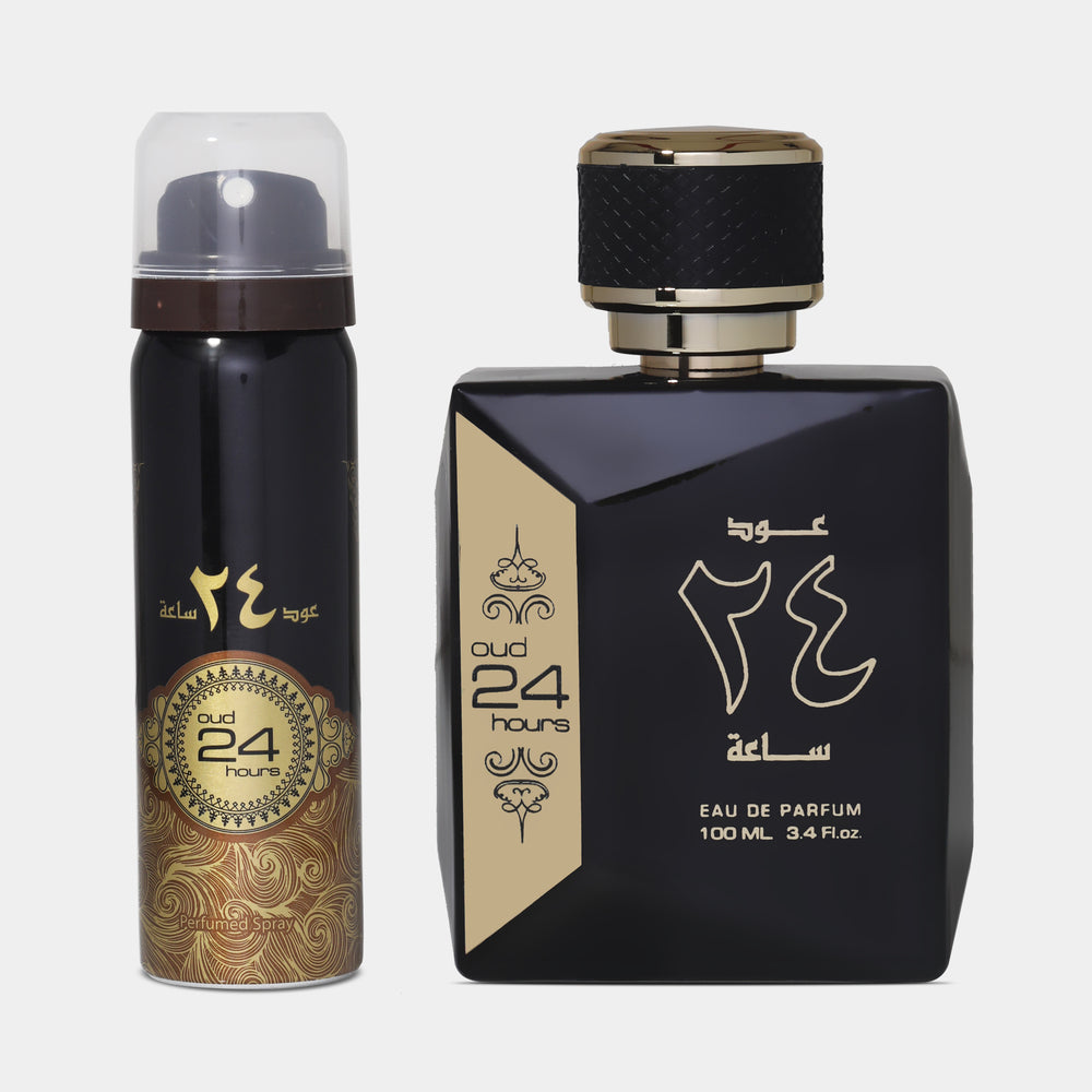 Perfume Oud 24 Hours Ard Al Zaafaran for women and men Original with Deodorant