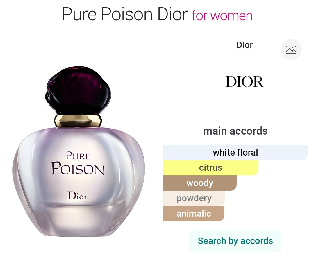 Perfume Pure Poison Dior for women- Eau de Parfum -Tester Original