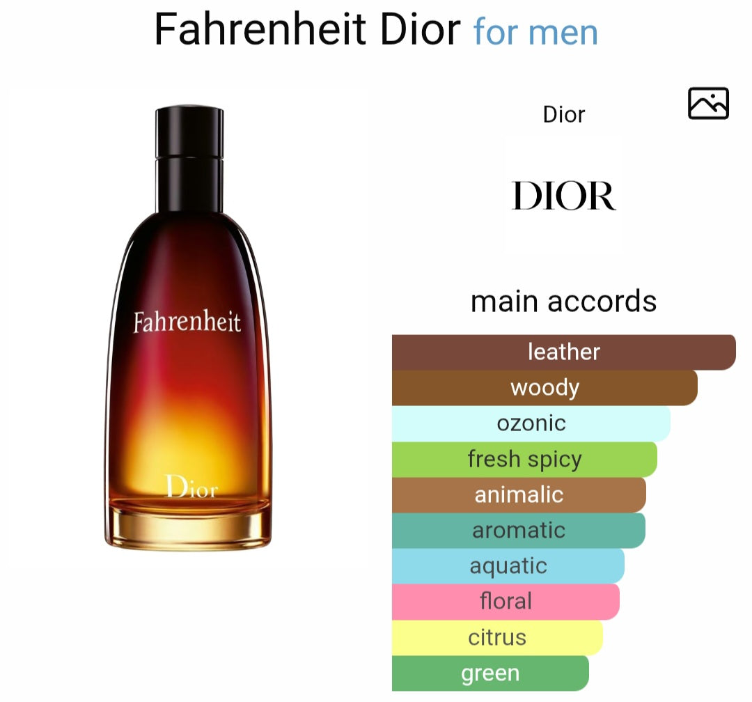 Perfume Fahrenheit Dior for men- Tester Original