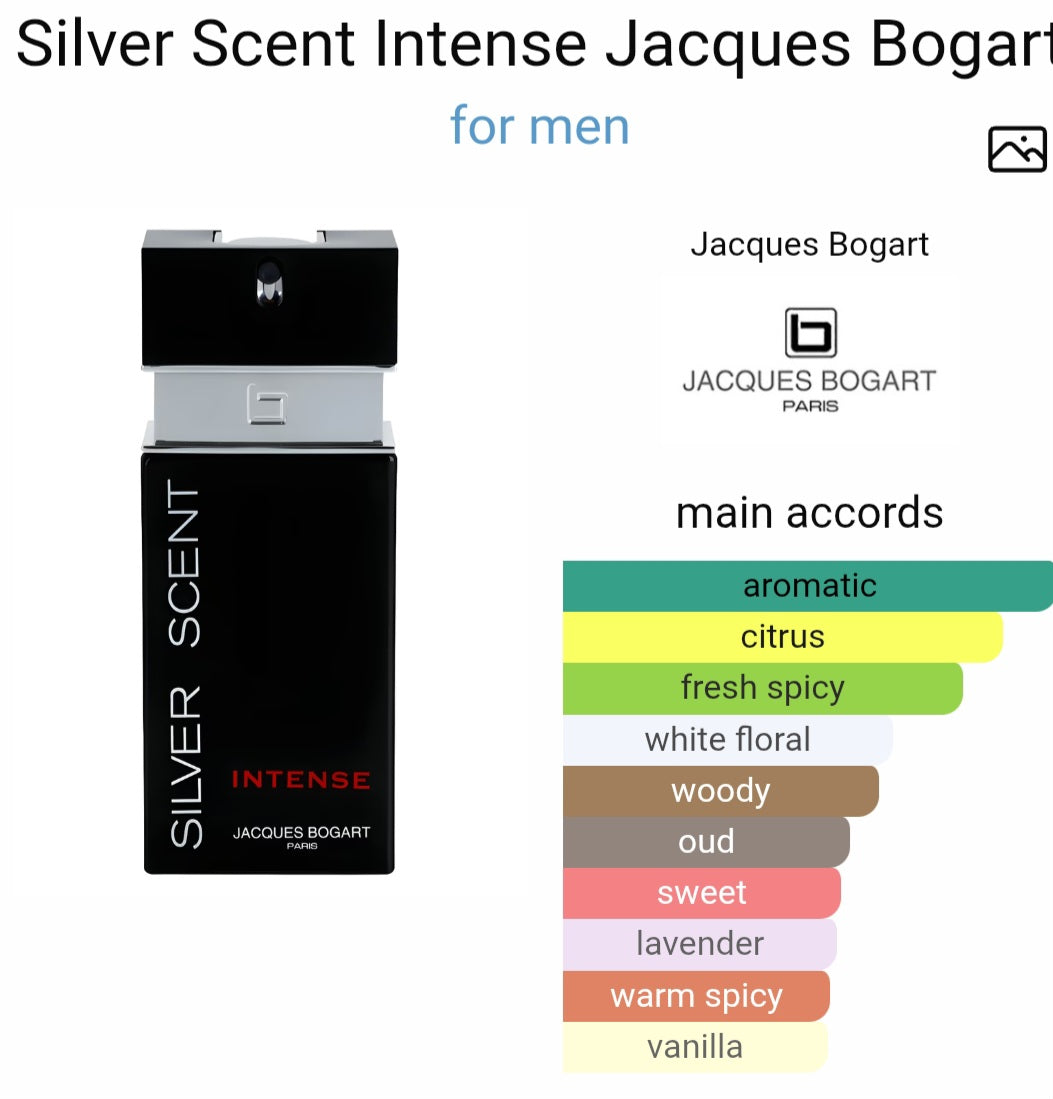 Perfume Silver Scent Intense Jacques Bogart for men - Tester Original