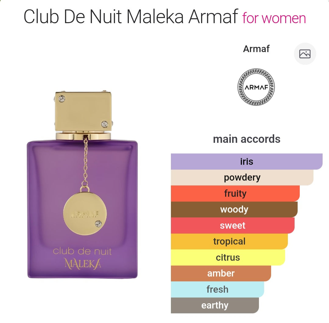 Perfume Armaf Eau de Parfum Club De Nuit Maleka - for Women