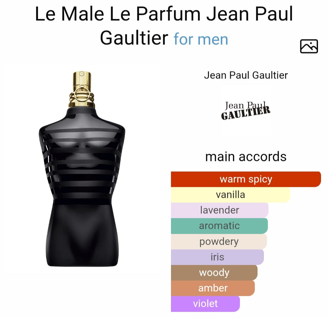 Perfume Le Male Le Parfum - eau de Parfum intense for men - Tester Original