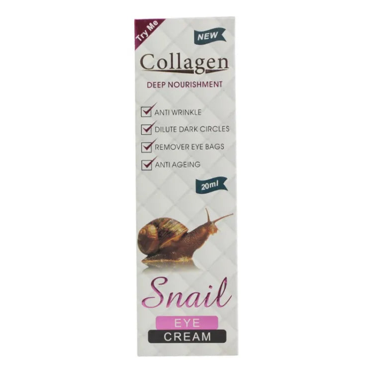 Snail Eye Cream Whitening Moisturizing Anti Aging Fade Dark Circles Eye Bags Anti-Puffiness Smoothing Fine Nourishing Eye Care