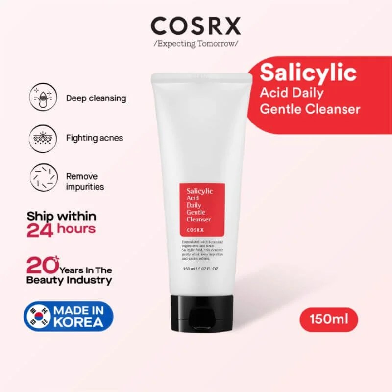 Cosrx - Salicylic Acid Daily Gentle Cleanser 150ml - Korean Skin Care