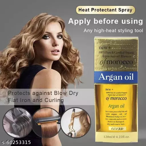 Love JoJo Pure Organic Moroccan Argan Oil For Hair 120ML Hair Smoothing and Softening Oil