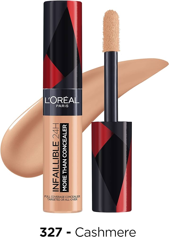 MAKEUP L'Oréal Paris Infallible 24H More Than Concealer, Full-coverage, Longwear and Matte Finish, 326 Vanilla,Cashmere 327