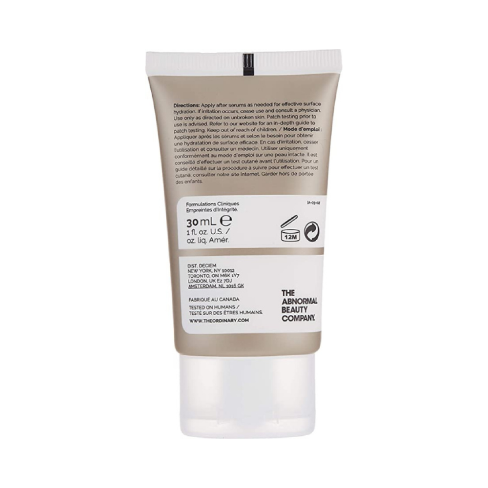 The Ordinary Natural Moisturizing Factors + Hyaluronic Acid Cream - 30 ml