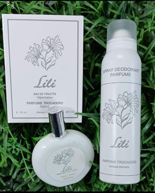 Perfume Lili eau de toilette + lili  deodorant parfums TROCADERO Paris