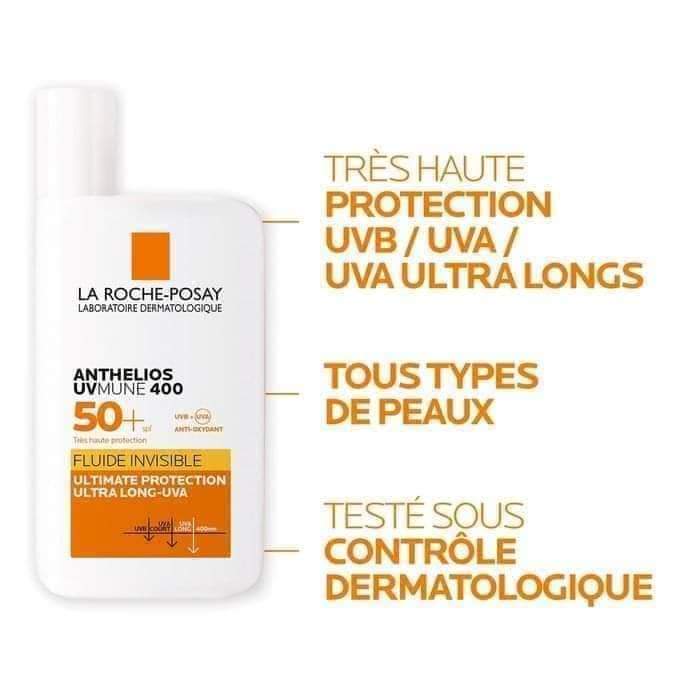 La Roche Posay - Anthelios UVMune 400 Invisible Fluid SPF 50+