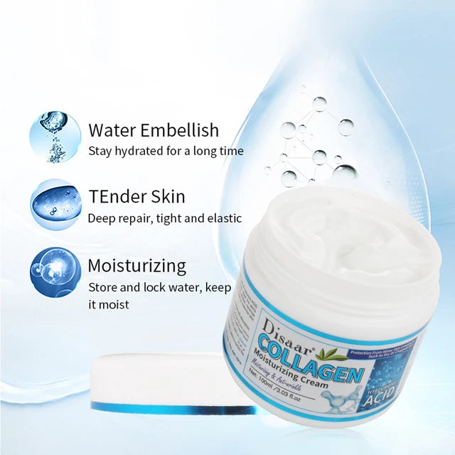 Disaar Hyaluronic Acid Cream Moisturizing Anti Wrinkle Aging Shrink Pores Deep Nourishing Brightening Smoothing Skin Care