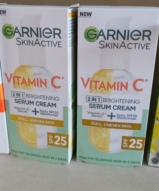 GARNIER  Skin Active Vitamin C 2in1 Brightening Serum Cream SPF25 50ml