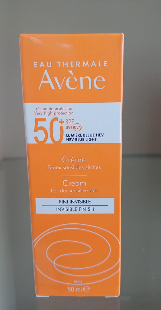 Avene Soins Solaire SPF50+ Sunscreen Face Creme Sans Parfum For Dry & Sensitive Skin 50ml