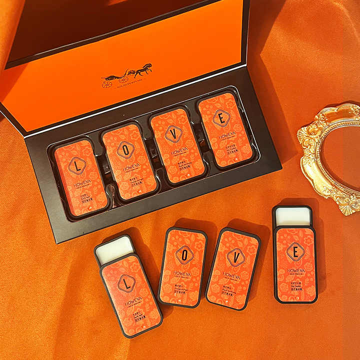 Howeya Solid Perfume Set 4 pcs Of Fragrance Solid Balm Long Lasting Fragrance-unisex