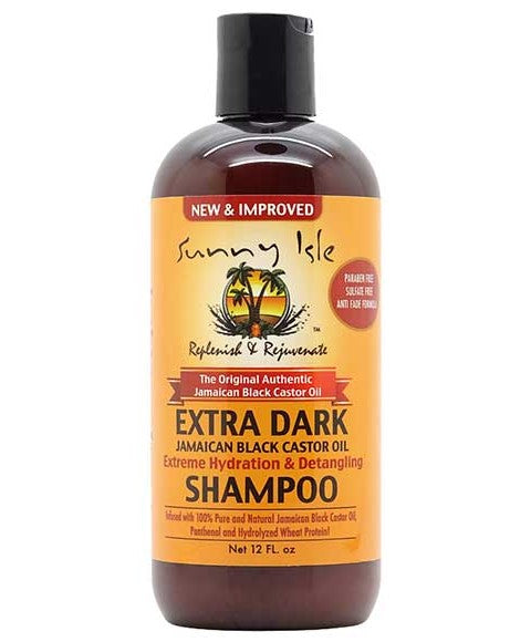 Set Sunny Isle Extra Dark Jamaican Black Castor Oil Shampoo, Conditioner & Serum