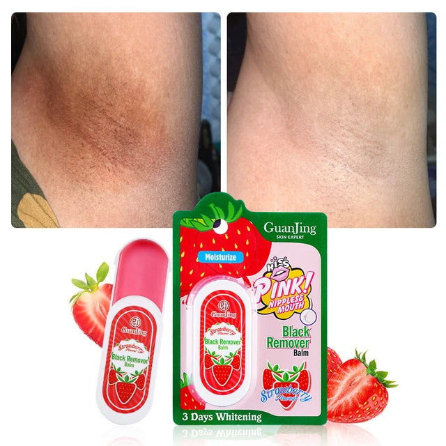 3 Days Whitening Skin Moistourizer Pink Nipples & Mouth Strawberry Lightening Black Remover Balm Cream