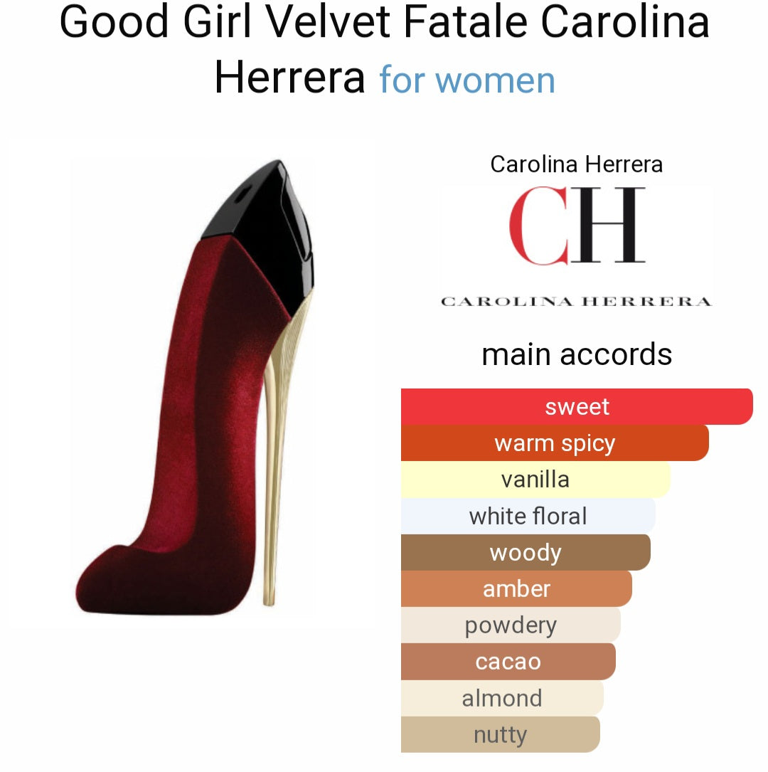 Perfume Good Girl Velvet Fatale Carolina Herrera for women - Eau de Parfum - Tester Original