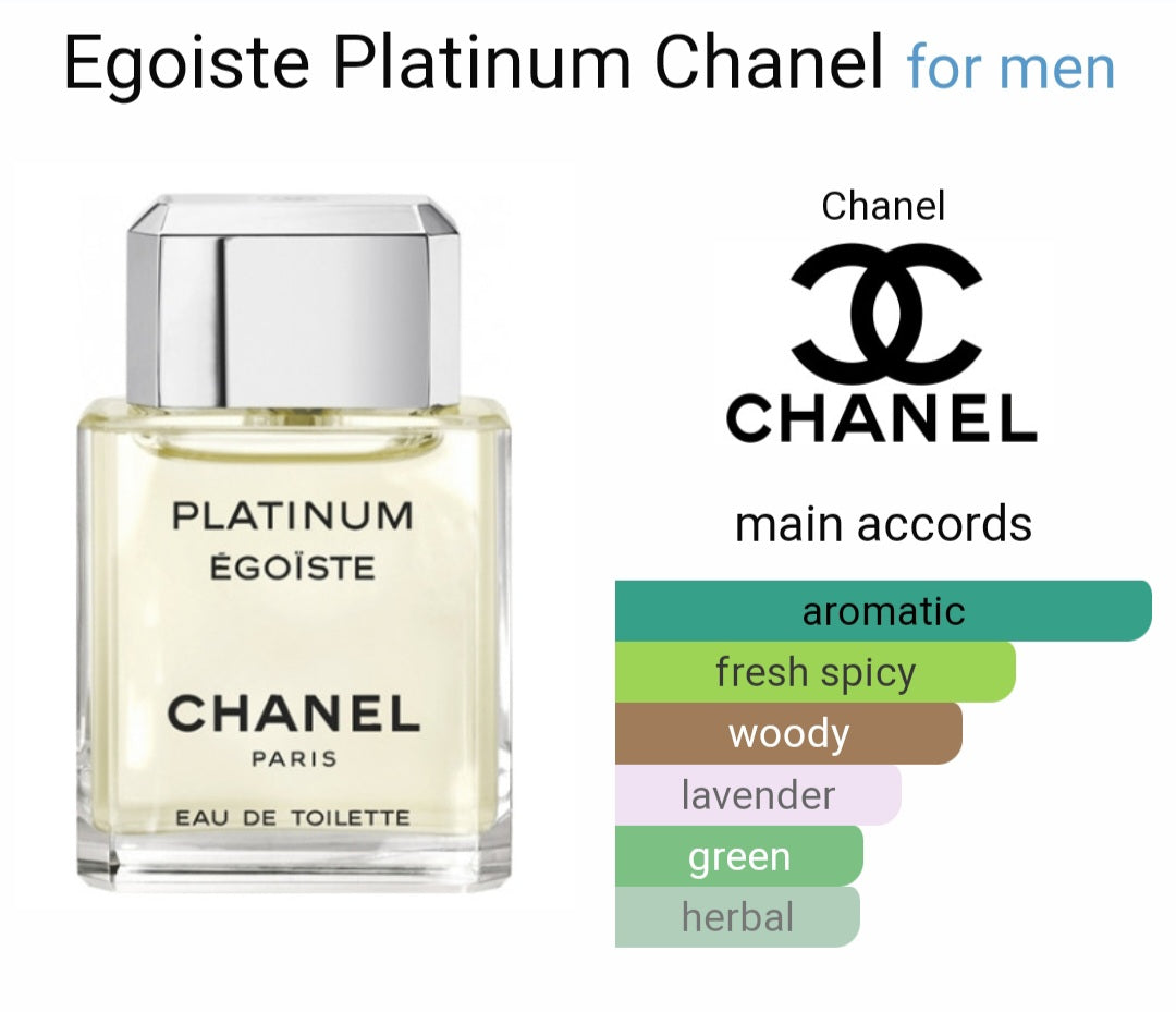 Perfume Egoiste Platinum Chanel for men -Eau de Toilette Tester Original