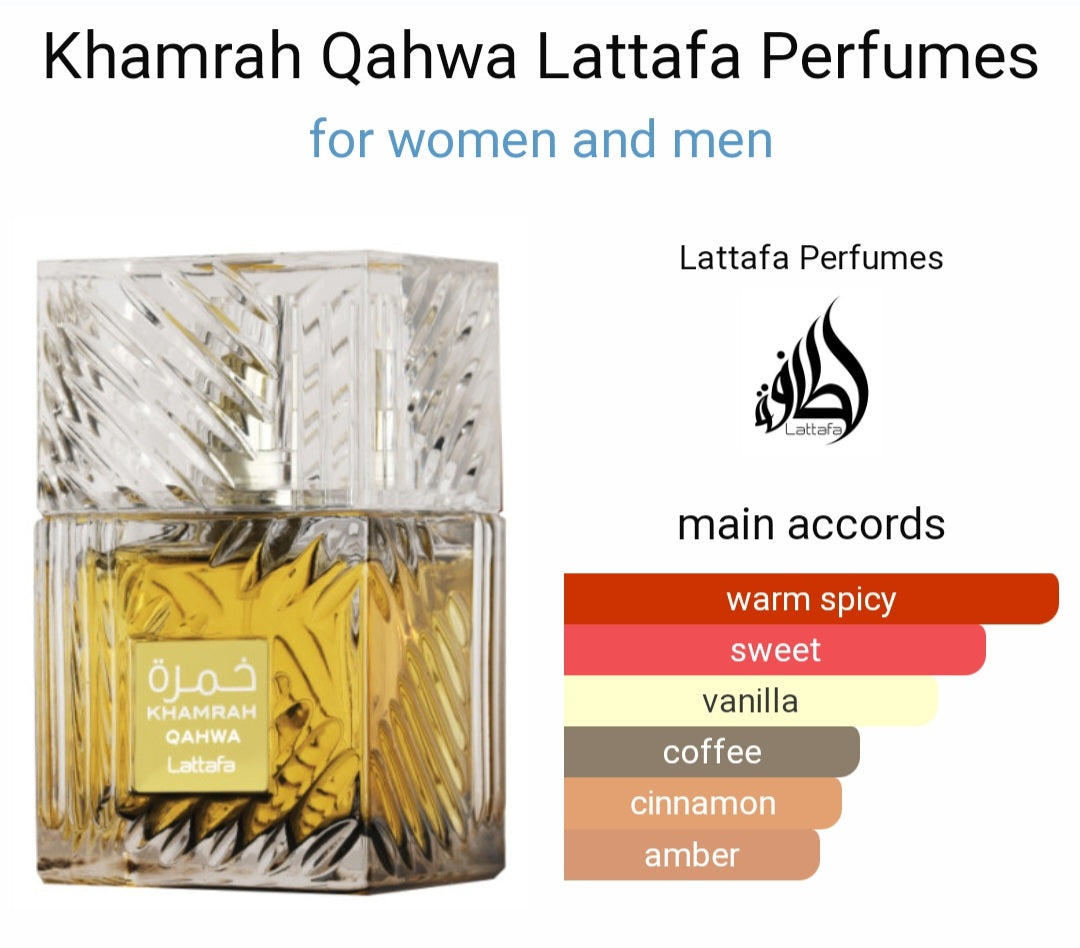 Perfume Khamrah Qahwa Lattafa Perfumes for women and men