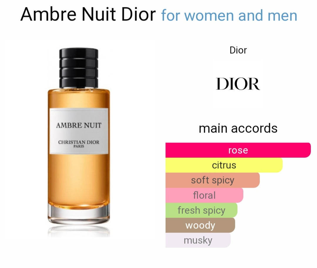 Perfume Ambre Nuit Dior for women and men-Eau de Parfum -Tester Original