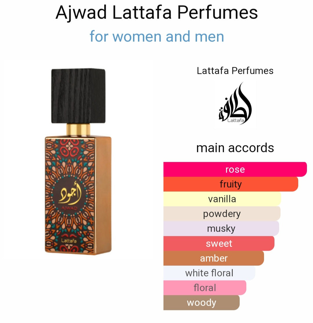 Perfume Ajwad by Lattafa for Women and Men