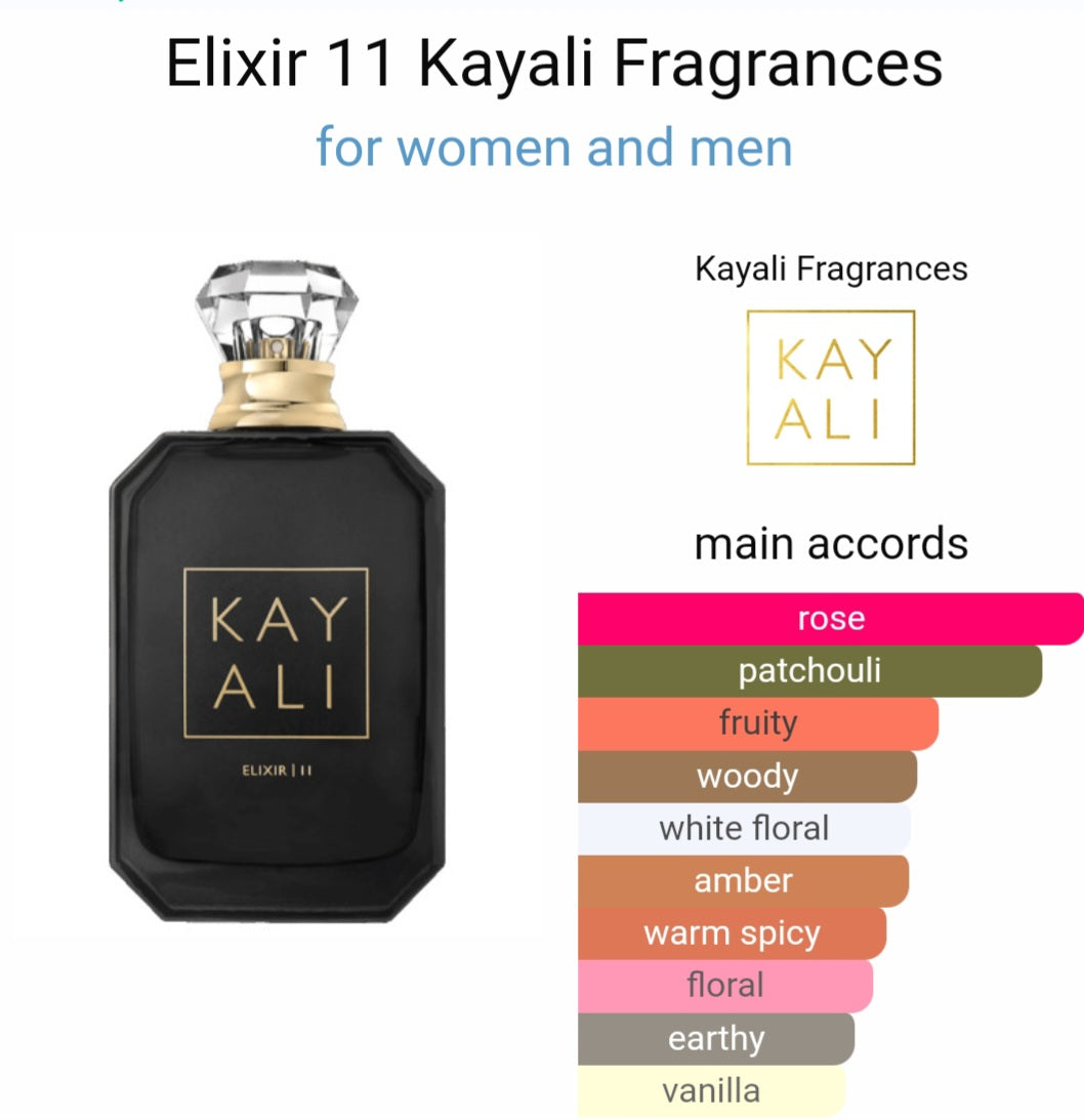 Perfume Elixir 11 Kayali Fragrances for women and men - Tester Original