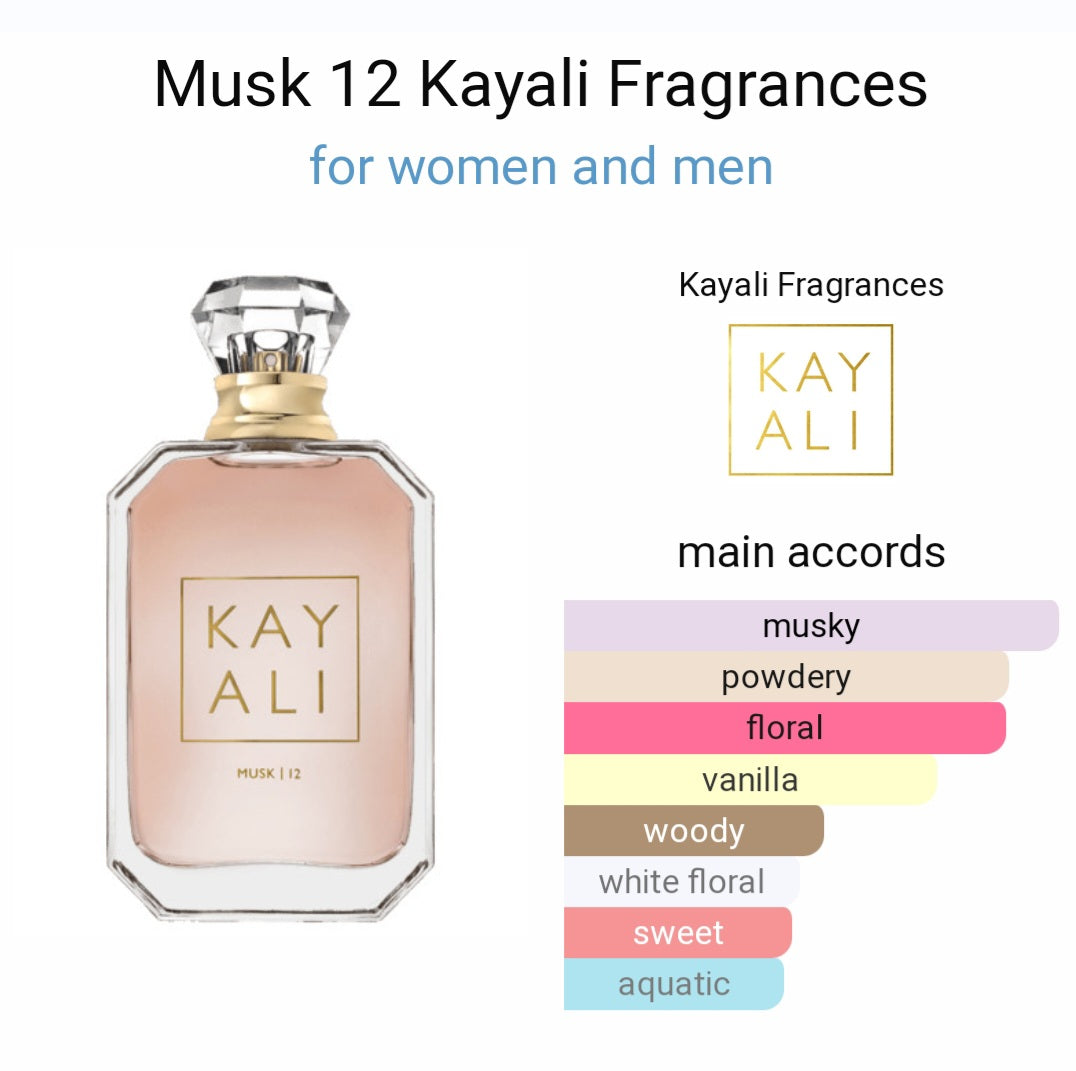 Perfume Musk 12 Kayali for women and men -Tester Original