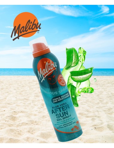 Malibu Spray Cools Soothes And Moisturises Aleo Vera After Sun Gel Spray