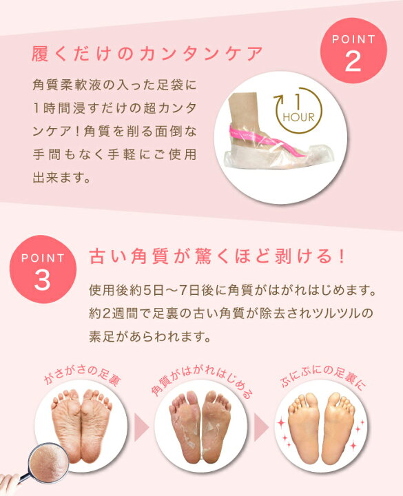 Foot Peeling Pack "Perorin" Emissions rose 2 Sets