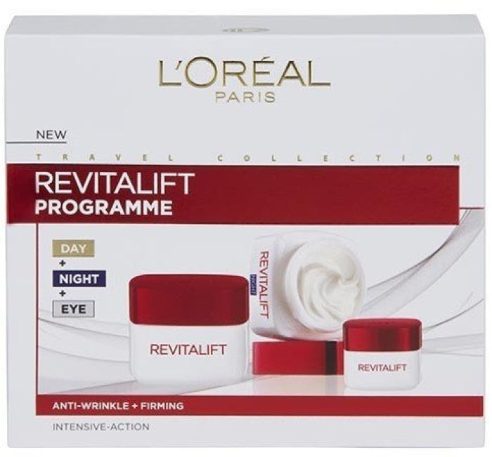 Set L'Oreal Revitalift Programme Day Cream 50ml+ Night Cream 50ml+ Eye Cream 15ml