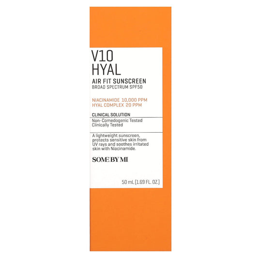 SOME BY MI V10 Hyal, Air Fit Sunscreen, SPF 50