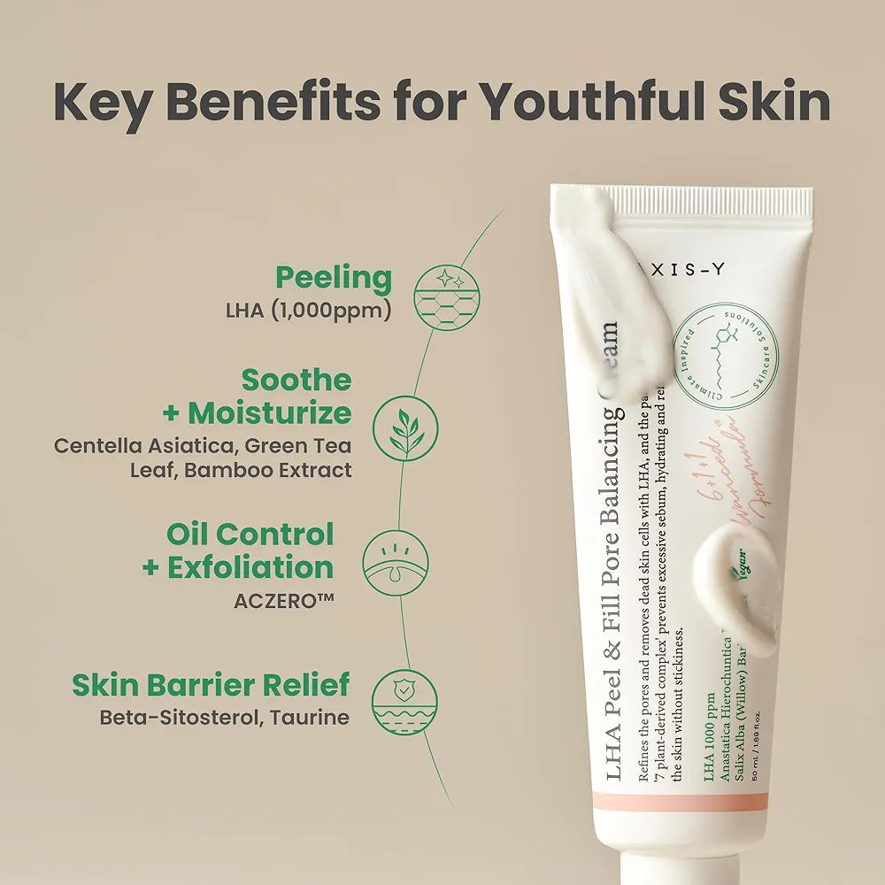 1.AXIS-Y - LHA Peel & Fill Pore Balancing Cream -50 ml
