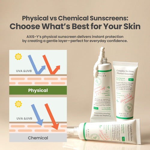 1.AXIS-Y Complete No-Stress Physical Sunscreen (SPF50+/PA++++) 50ml