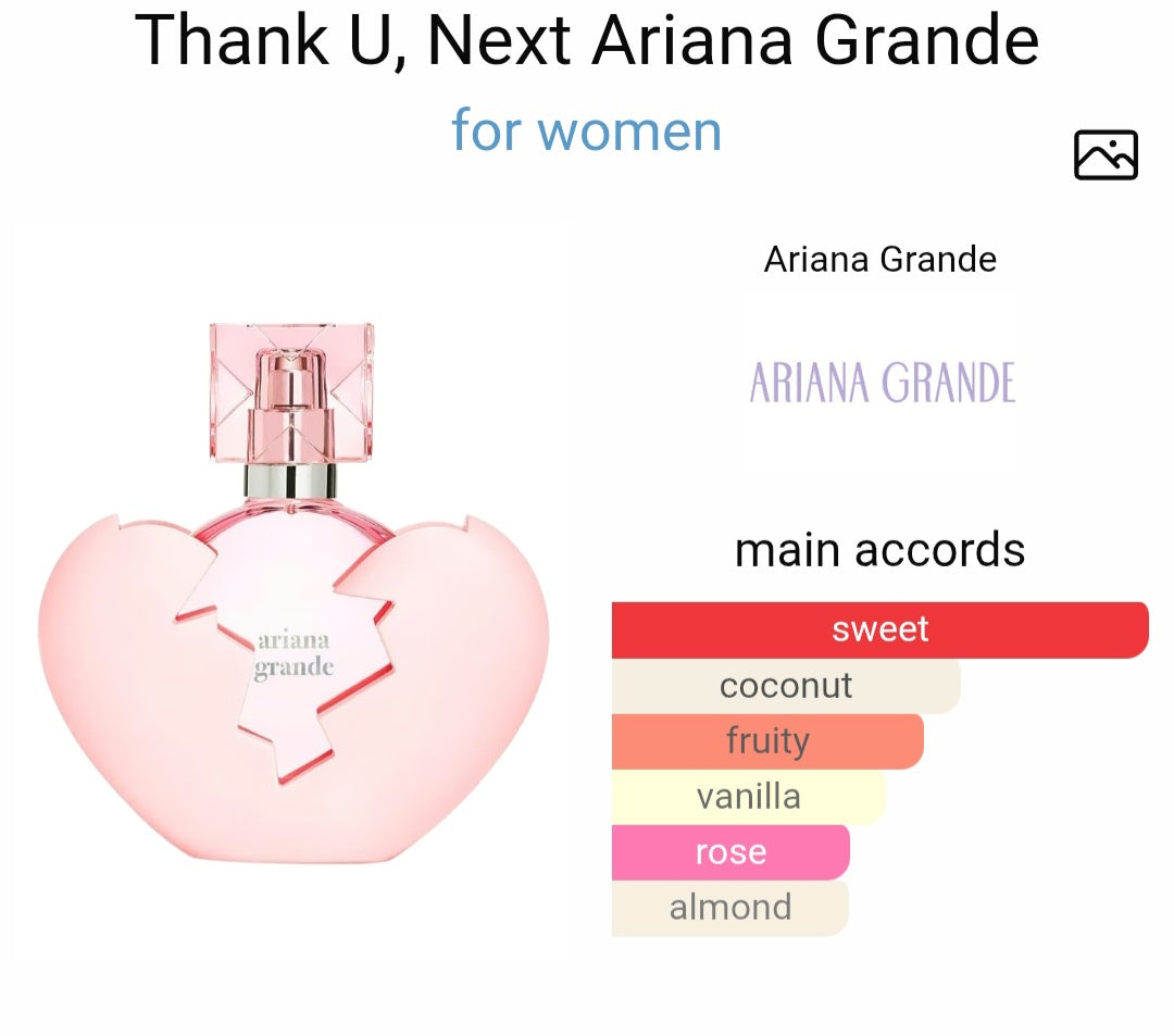 Perfume Thank U, Next Ariana Grande for women- Tester Original