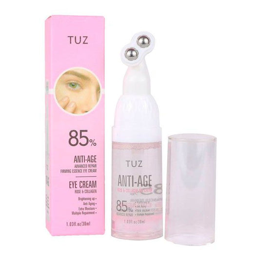1.TUZ Moisturizing Eye Contour Rose and Collagen Roller  Massager Anti-aging 30 ml - All Skin Type