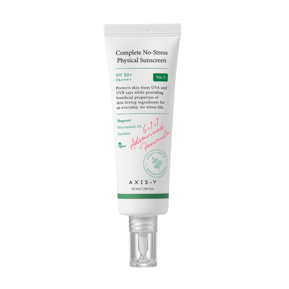 1.AXIS-Y Complete No-Stress Physical Sunscreen (SPF50+/PA++++) 50ml