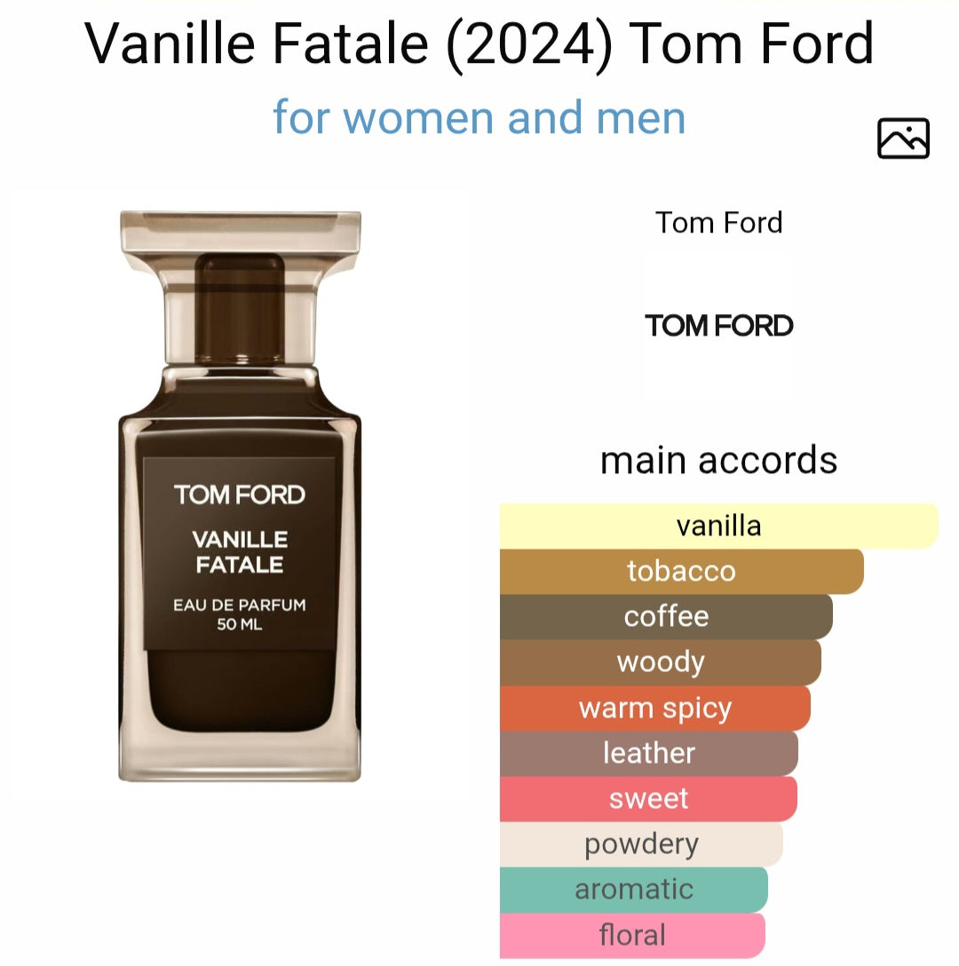 Perfume Vanille Fatale Tom Ford for women and men -Tester Original