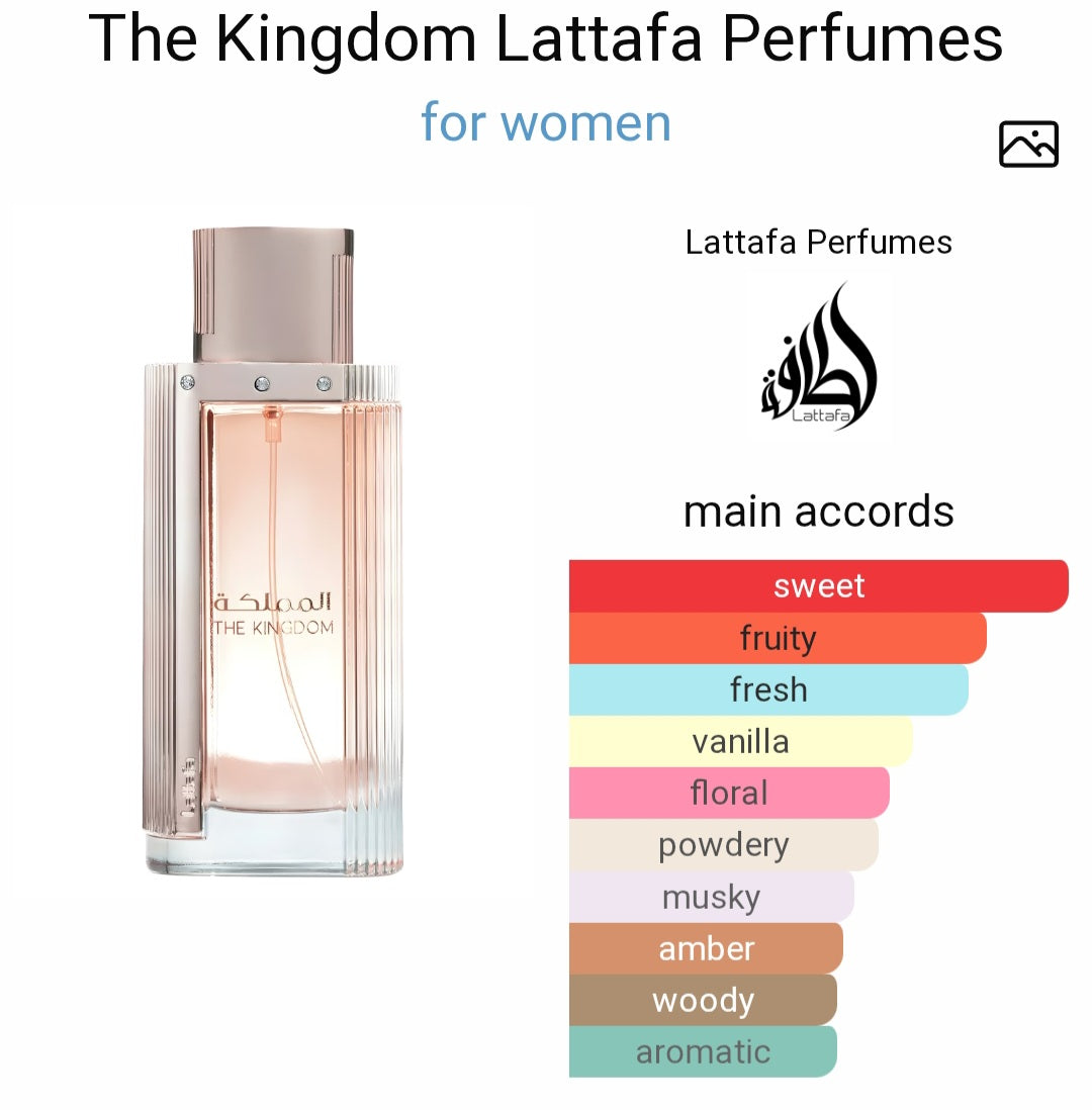 Perfume The Kingdom Lattafa Perfumes for women -Eau de Parfum