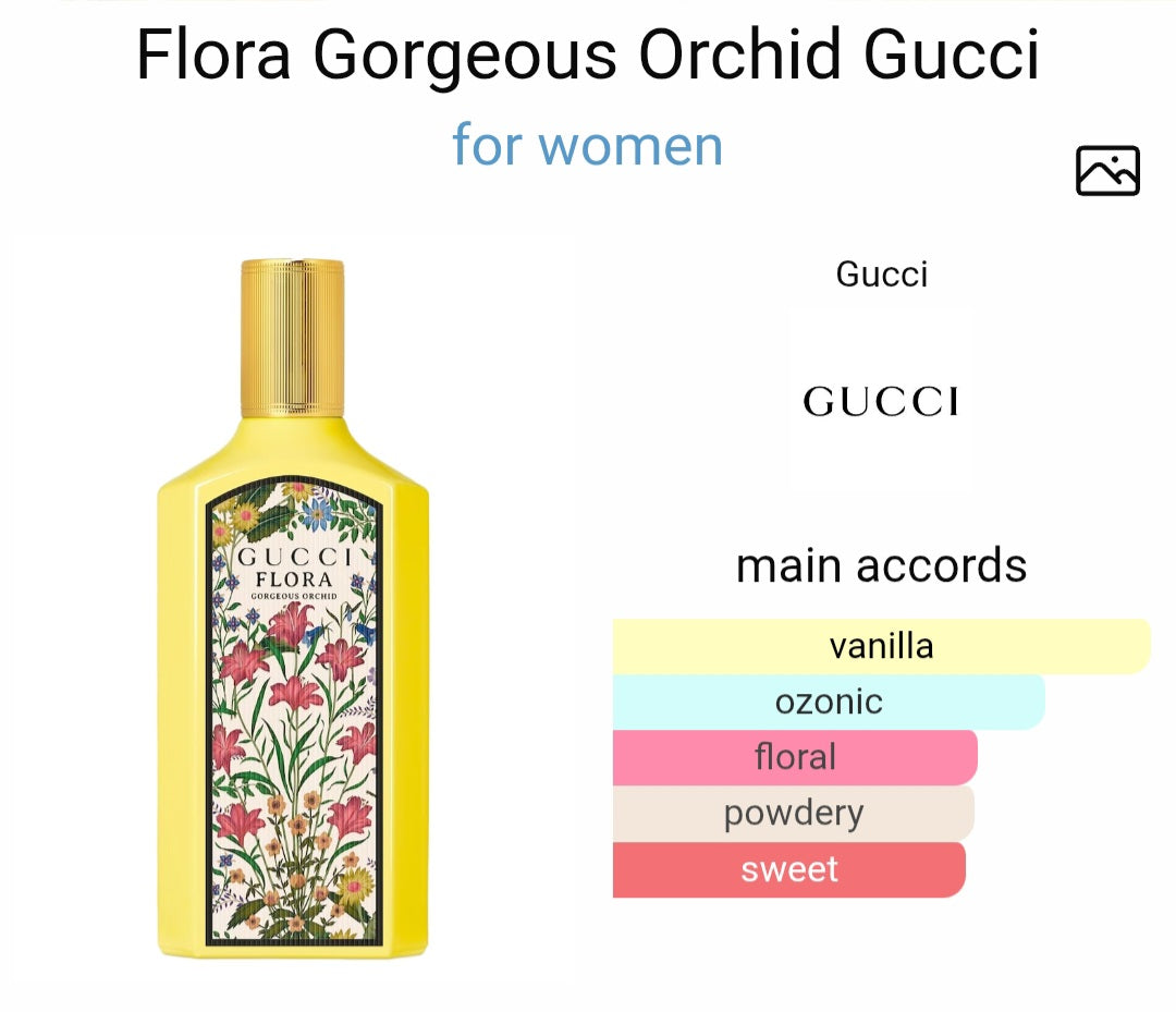 Perfume Flora Gorgeous Orchid Gucci for women- eau de Parfum- Tester Original