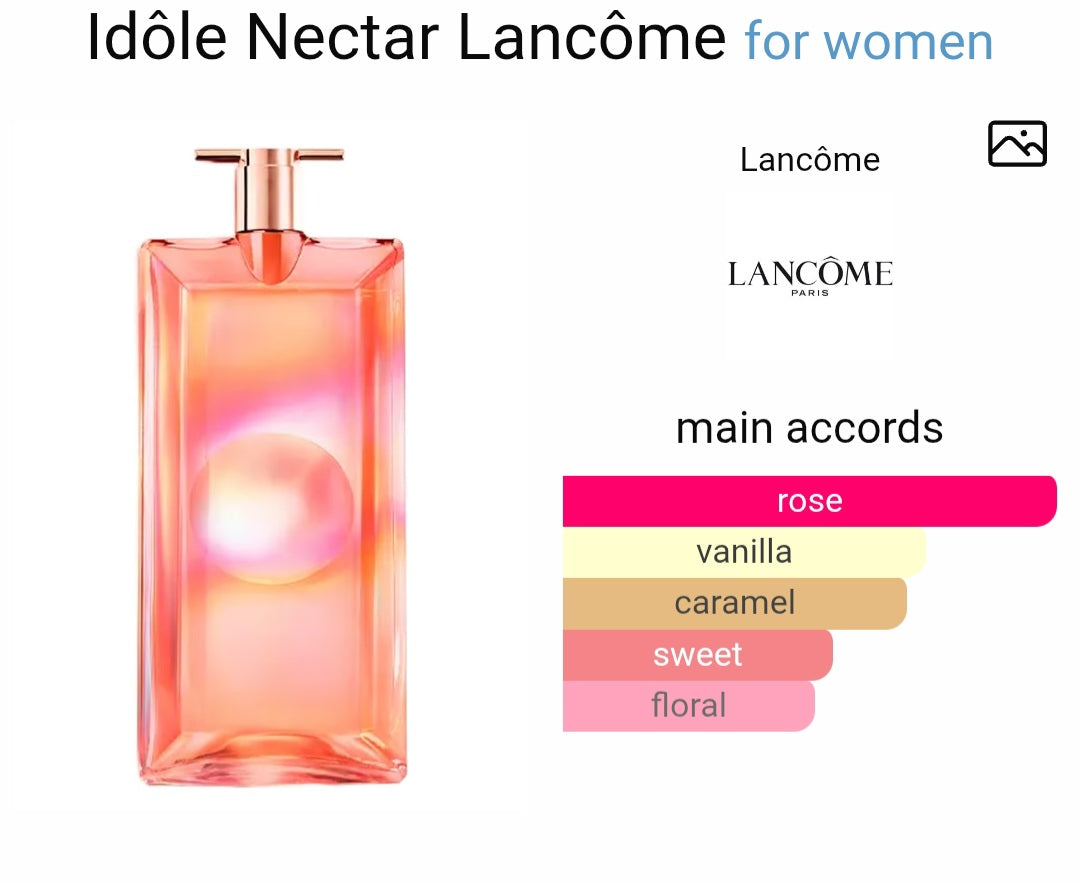 Perfume Idôle Nectar Lancôme for women -Tester Original