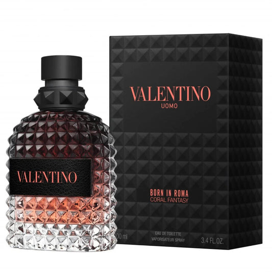 Perfume Valentino Uomo Born In Roma Coral Fantasy- eau de Toilette-  for men- Tester Original